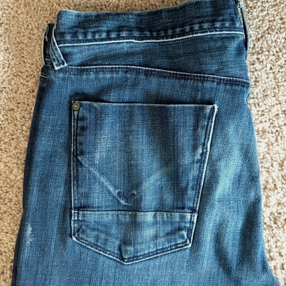 HUDSON Clifton Flap Pocket Bootcut Jeans Wickman Wash Men's 36 - Picture 9 of 16